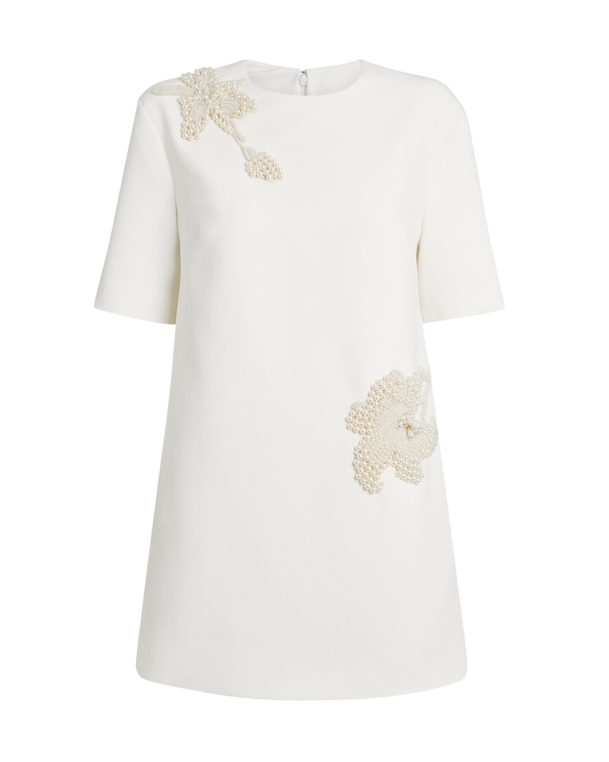 Safiyaa Ripley Short Dress in Ivory with Pearl