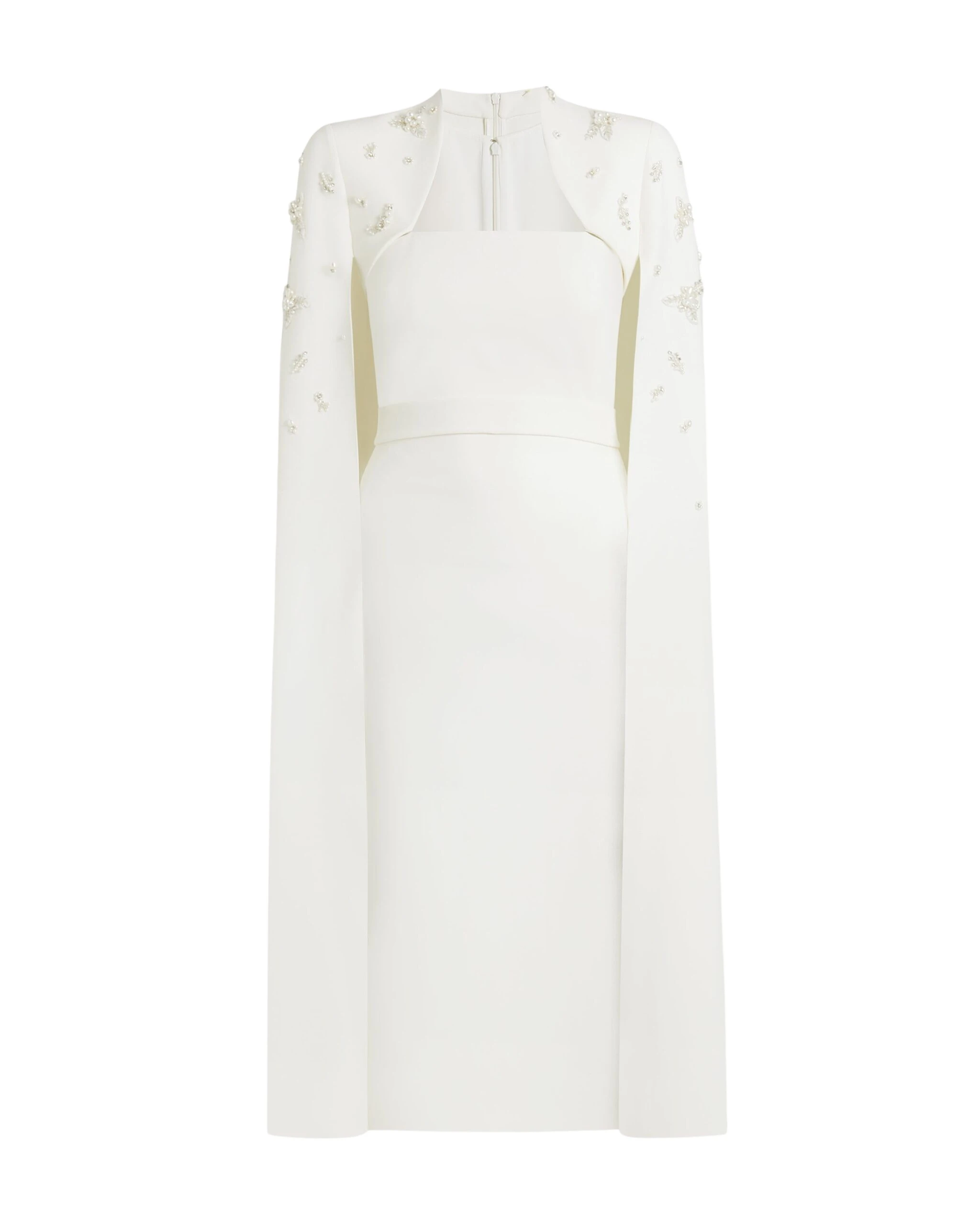 Safiyaa-Roni-Ivory-Dress-Coveti-scaled55121_nobg Safiyaa Roni Ivory Dress - Safiyaa Dresses - Heavy Crepe Cape Gown - Shop at Luxury Shoes