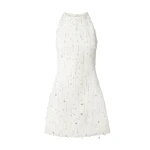 Safiyaa Rosmand Ivory Short Dress - Safiyaa Dresses - Heavy Crepe Cape Gown - Shop at Luxury Shoes 