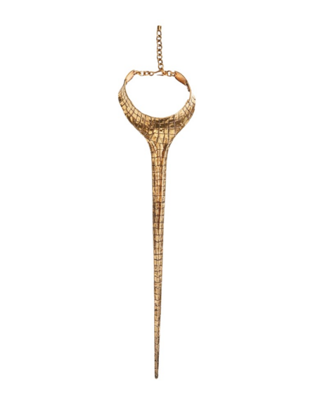 Schiaparelli Alligator Trompe L'Oeil Necklace
