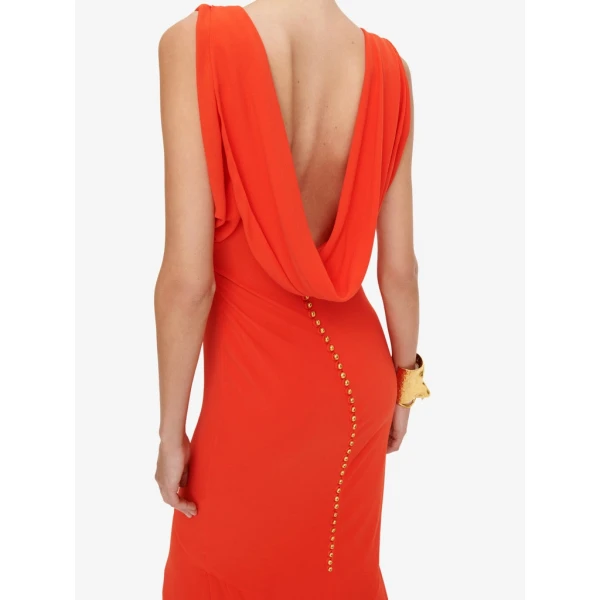 Schiaparelli Cowl Backless Dress Dresses in Schiaparelli Authentic Luxury Fashion at Luxury Shoes 