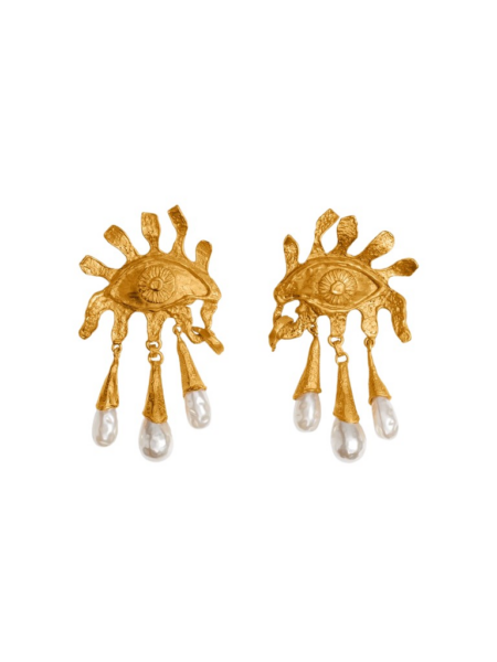 Schiaparelli Eye And Teardrops Earrings