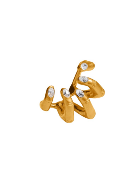 Schiaparelli Hand-In-Hand Ring