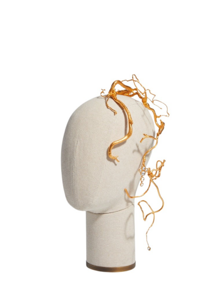 Schiaparelli Hazelnut And Rhinestone Headband