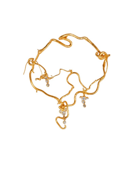 Schiaparelli Hazelnut And Rhinestone Necklace