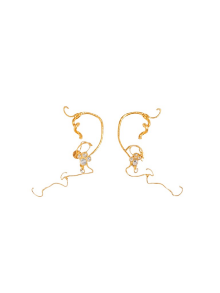 Schiaparelli Hazelnut Earrings