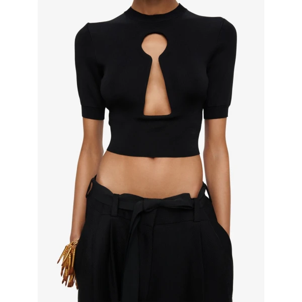 Schiaparelli Keyhole Top Tops in Schiaparelli Authentic Luxury Fashion at Luxury Shoes 