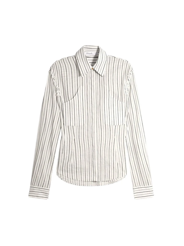Schiaparelli-Lace-Up-Shirt11329_nobg Schiaparelli Lace-Up Shirt Tops in Schiaparelli Authentic Luxury Fashion at Luxury Shoes