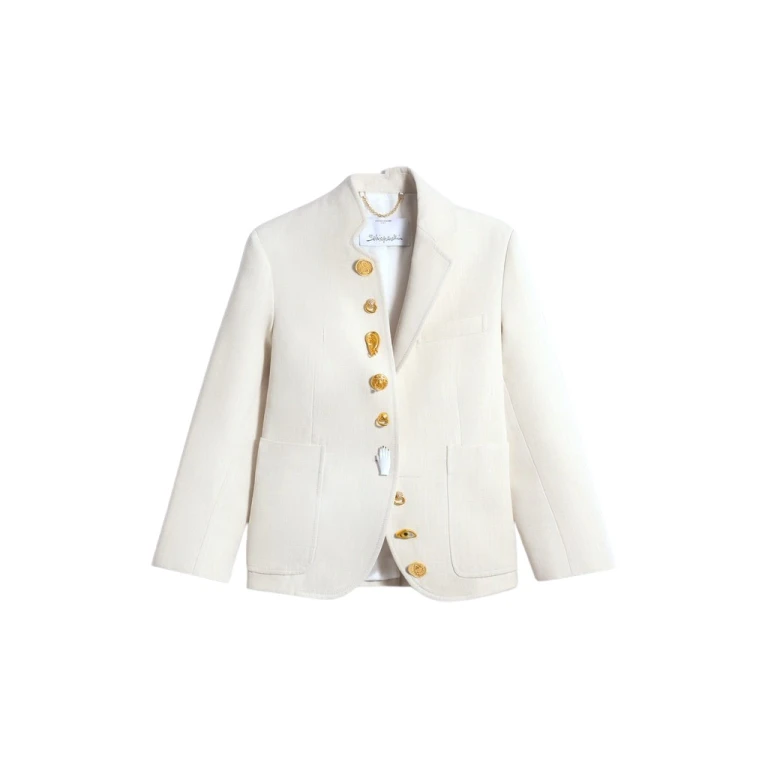 Schiaparelli Little Asymmetrical Jacket Jackets in Schiaparelli Authentic Luxury Fashion at Luxury Shoes 
