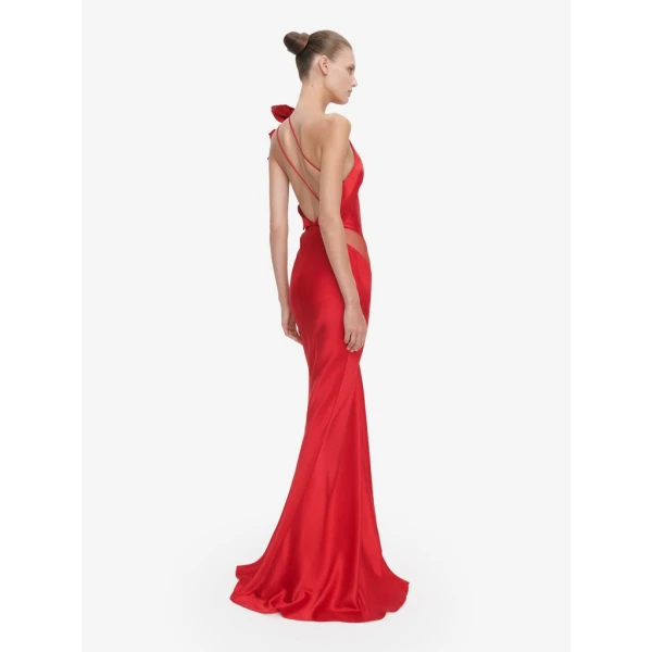 Schiaparelli Long Asymmetrical Backless Dress Dresses in Schiaparelli Authentic Luxury Fashion at Luxury Shoes 