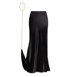 Schiaparelli-Long-Padlock-Chain-Skirt31517_nobg Schiaparelli Long Padlock Chain Skirt Skirts in Schiaparelli Authentic Luxury Fashion at Luxury Shoes