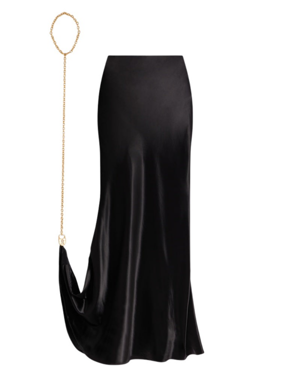 Schiaparelli Long Padlock Chain Skirt Skirts in Schiaparelli Authentic Luxury Fashion at Luxury Shoes 