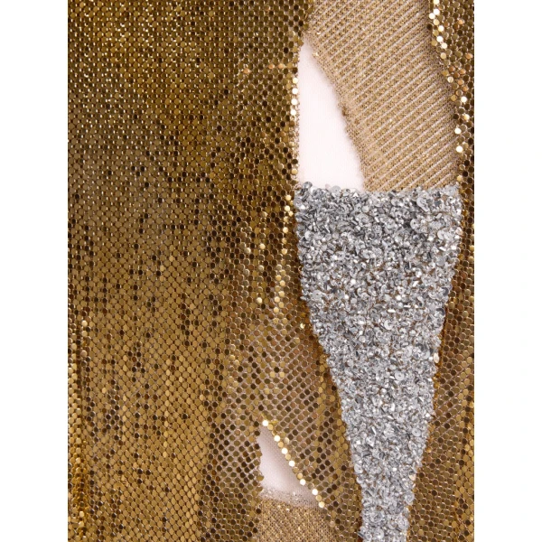Schiaparelli Metallic Torn Dress Dresses in Schiaparelli Authentic Luxury Fashion at Luxury Shoes 