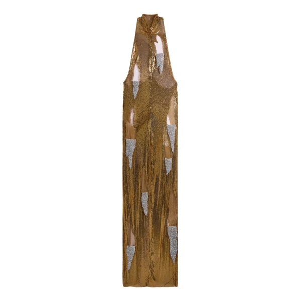 Schiaparelli Metallic Torn Dress Dresses in Schiaparelli Authentic Luxury Fashion at Luxury Shoes 
