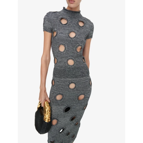 Schiaparelli Polka Dot Column Skirt Skirts in Schiaparelli Authentic Luxury Fashion at Luxury Shoes 