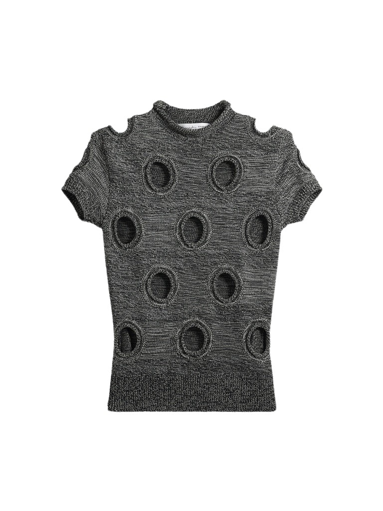 Schiaparelli Polka Dot T-Shirt Tops in Schiaparelli Authentic Luxury Fashion at Luxury Shoes 