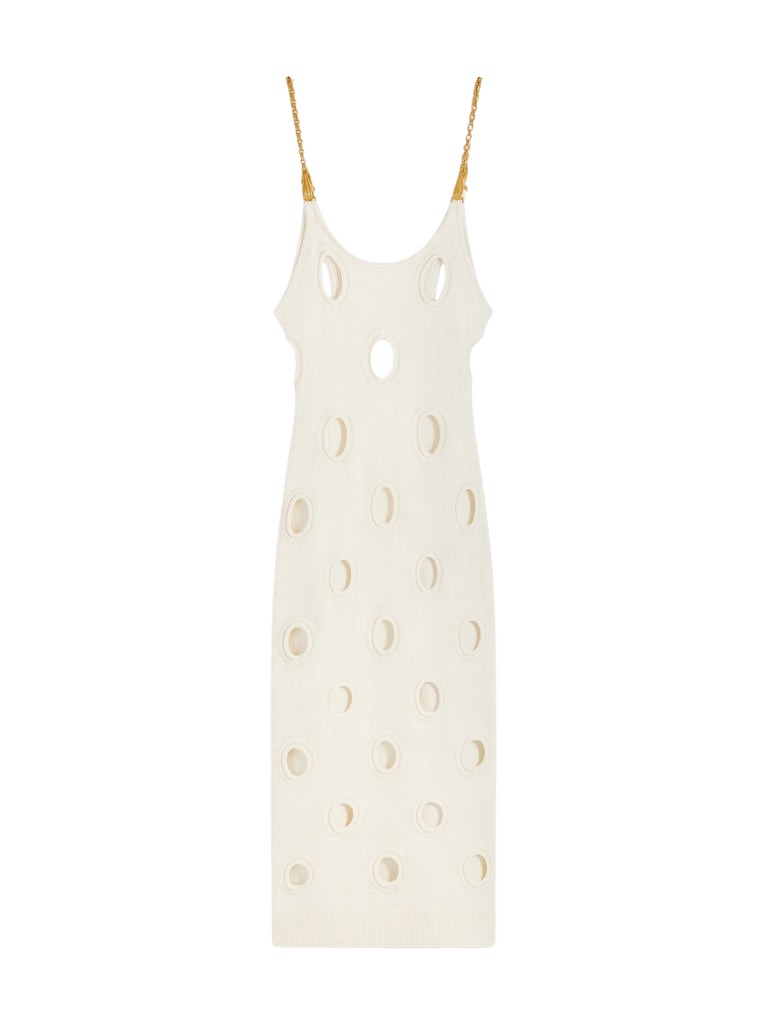 Schiaparelli-Polka-Dots-Dress68012_nobg Schiaparelli Polka Dots Dress Dresses in Schiaparelli Authentic Luxury Fashion at Luxury Shoes