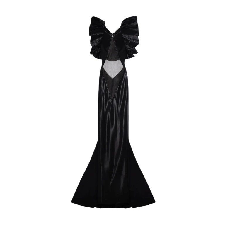 Schiaparelli Ruffled Dress Dresses in Schiaparelli Authentic Luxury Fashion at Luxury Shoes 