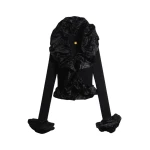 Schiaparelli Sculptural Ruffle Cardigan Knitwear in Schiaparelli Authentic Luxury Fashion at Luxury Shoes 