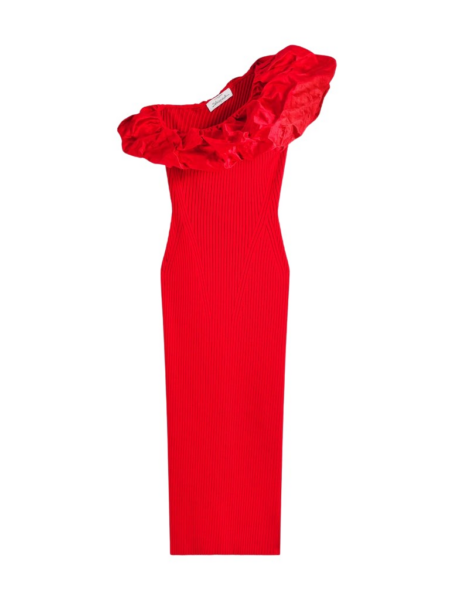 Schiaparelli Sculptural Ruffle Dress Dresses in Schiaparelli Authentic Luxury Fashion at Luxury Shoes 