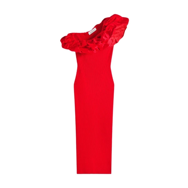 Schiaparelli Sculptural Ruffle Dress Dresses in Schiaparelli Authentic Luxury Fashion at Luxury Shoes 