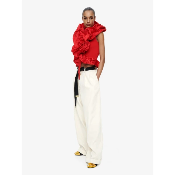 Schiaparelli Sculptural Ruffle Top Tops in Schiaparelli Authentic Luxury Fashion at Luxury Shoes 