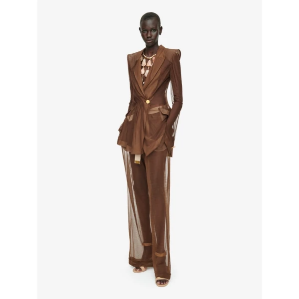 Schiaparelli Transparent Crossover Jacket Jackets in Schiaparelli Authentic Luxury Fashion at Luxury Shoes 