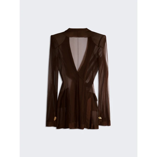 Schiaparelli Transparent Crossover Jacket Jackets in Schiaparelli Authentic Luxury Fashion at Luxury Shoes 