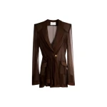 Schiaparelli Transparent Crossover Jacket Jackets in Schiaparelli Authentic Luxury Fashion at Luxury Shoes 