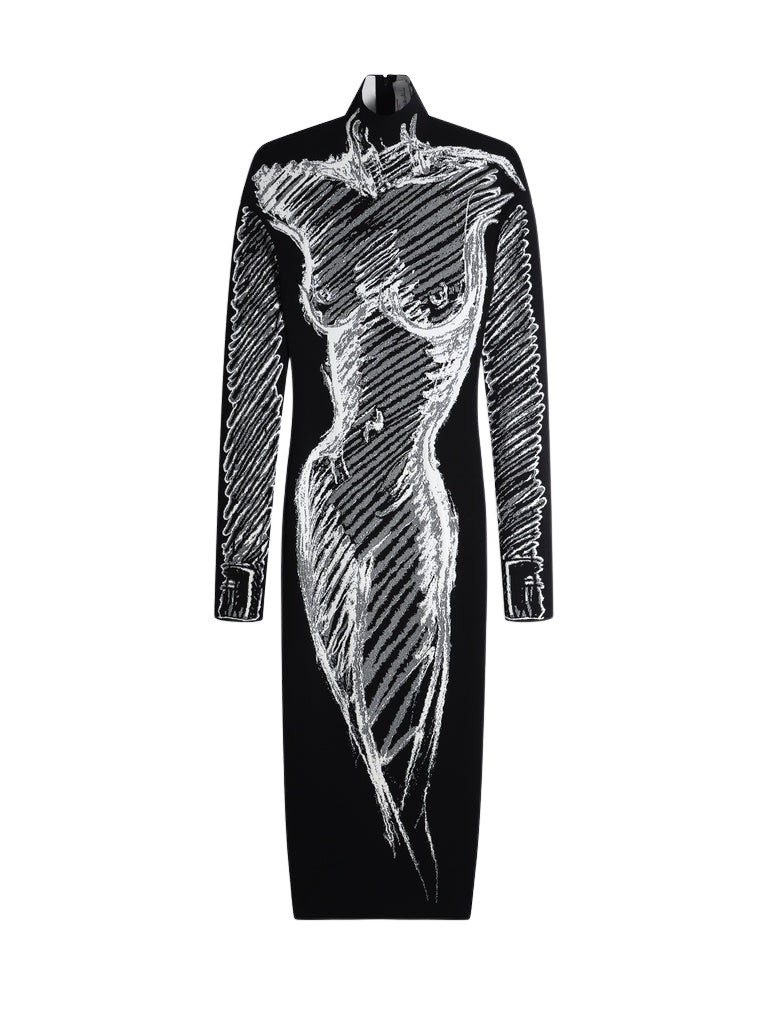 Schiaparelli Trompe L'Oeil Dress Dresses in Schiaparelli Authentic Luxury Fashion at Luxury Shoes 