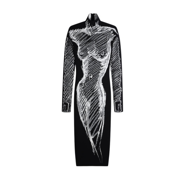 Schiaparelli Trompe L'Oeil Dress Dresses in Schiaparelli Authentic Luxury Fashion at Luxury Shoes 