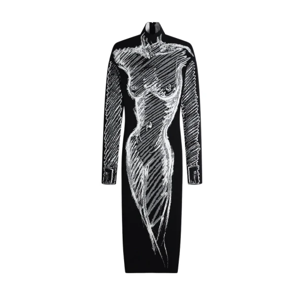 Schiaparelli Trompe L'Oeil Dress Dresses in Schiaparelli Authentic Luxury Fashion at Luxury Shoes 