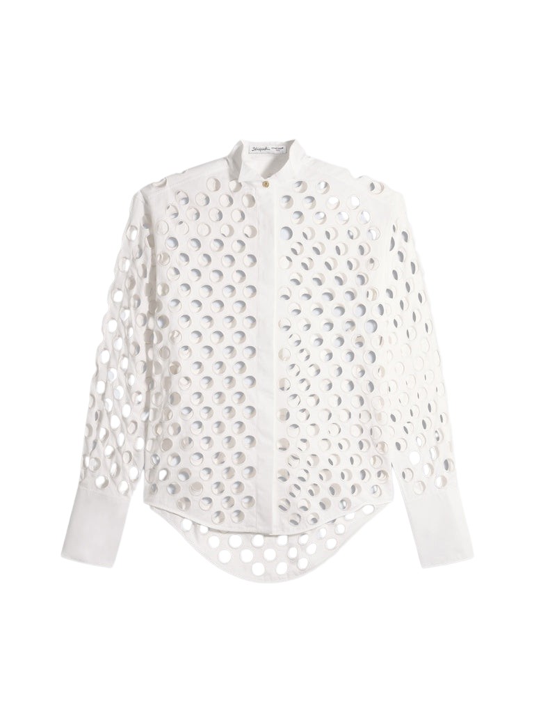 Schiaparelli Tuxedo Shirt Tops in Schiaparelli Authentic Luxury Fashion at Luxury Shoes 