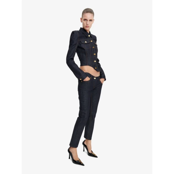 Schiaparelli Wave Denim Jacket Jackets in Schiaparelli Authentic Luxury Fashion at Luxury Shoes 