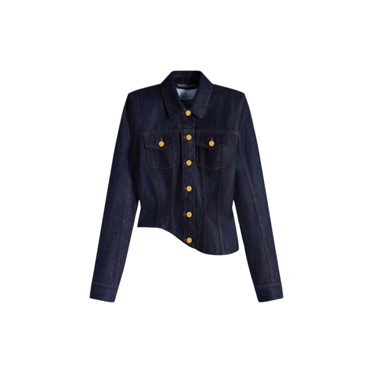 Schiaparelli Wave Denim Jacket Jackets in Schiaparelli Authentic Luxury Fashion at Luxury Shoes 