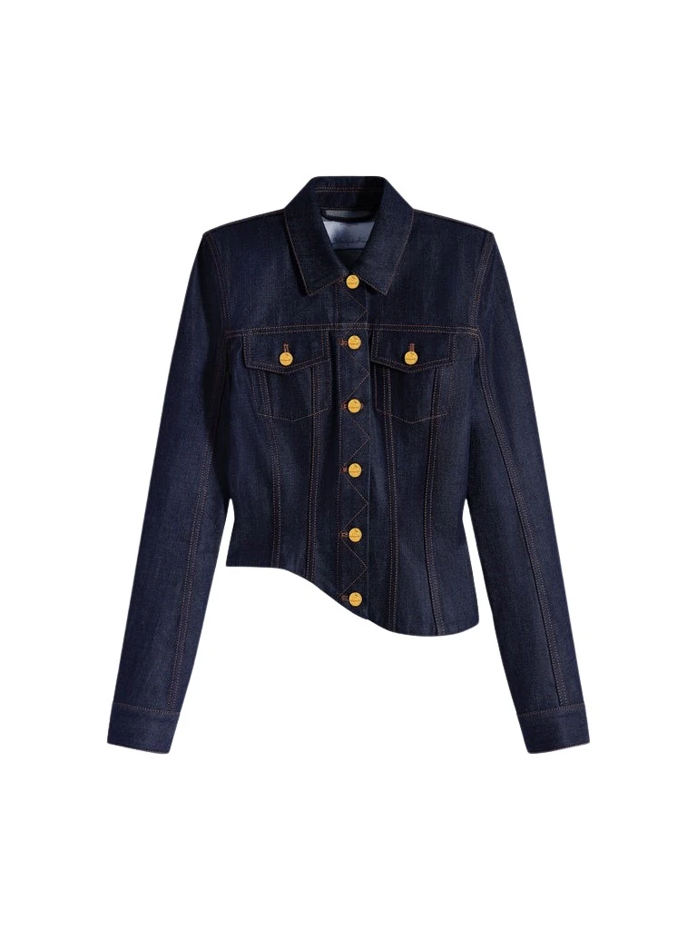 Schiaparelli-Wave-Denim-Jacket28111_nobg Schiaparelli Wave Denim Jacket Jackets in Schiaparelli Authentic Luxury Fashion at Luxury Shoes