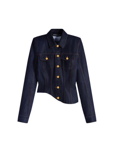 Schiaparelli Wave Denim Jacket Jackets in Schiaparelli Authentic Luxury Fashion at Luxury Shoes 