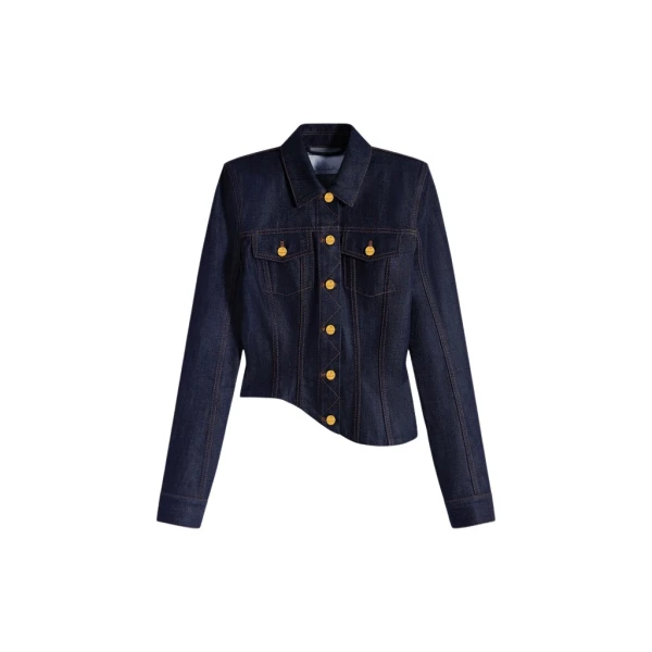 Schiaparelli Wave Denim Jacket Jackets in Schiaparelli Authentic Luxury Fashion at Luxury Shoes 