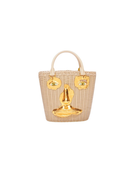 Schiaparelli Wicker Face Bag