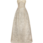 Oscar de la Renta Sequin & Bugle Bead Lattice Gown - Dresses - American Luxury Evening Wear at Luxury Shoes 