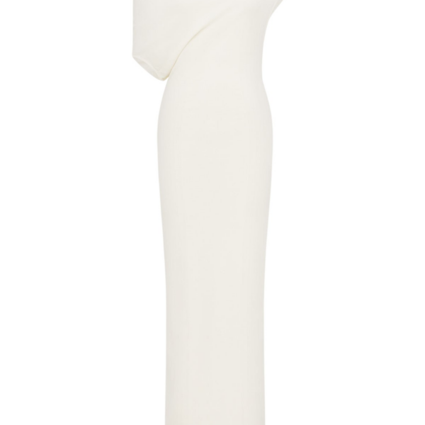 Shona Joy Aby Jersey Draped Maxi Dress – Ivory