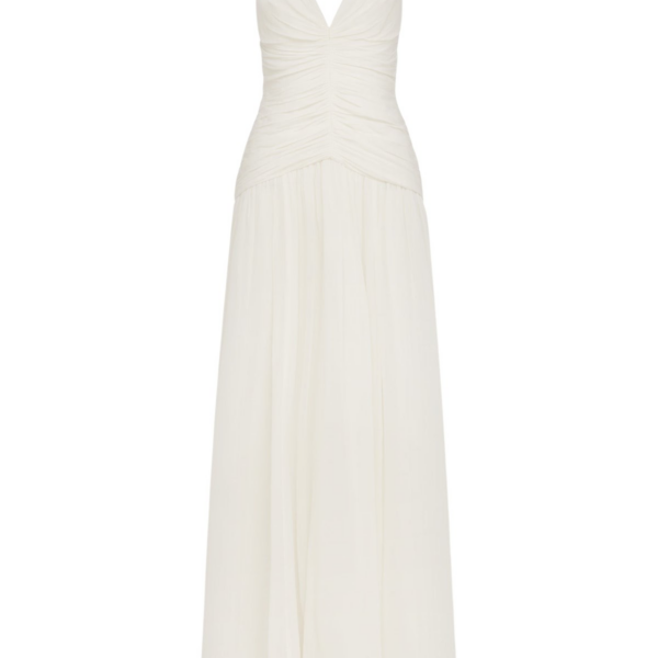 Shona Joy Juno Gathered Bodice Maxi Dress – Ivory