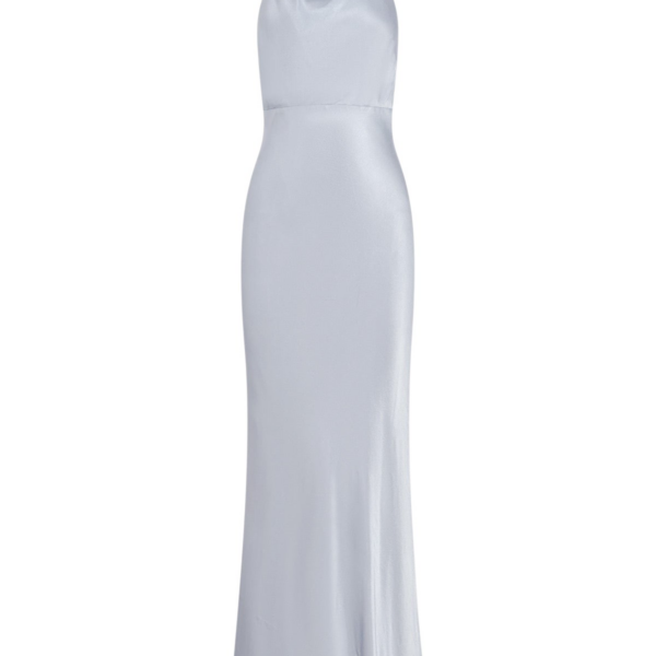 Shona Joy La Lune High Cowl Open Back Maxi Dress – Powder Blue
