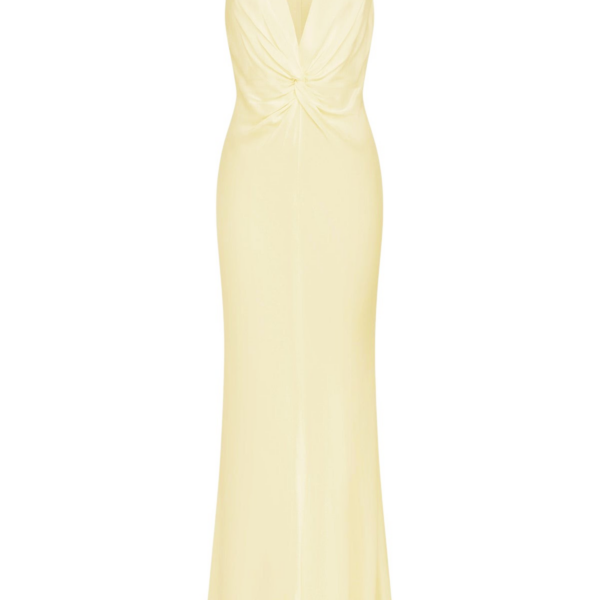 Shona Joy La Lune Low Twist Maxi Dress – Lemon
