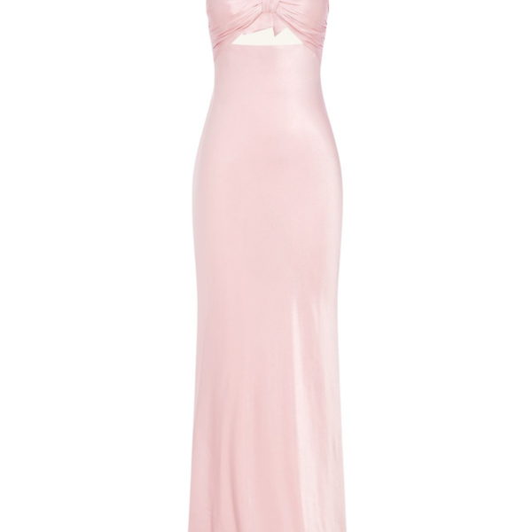 Shona Joy La Lune Ruched Halter Maxi Dress – Blossom
