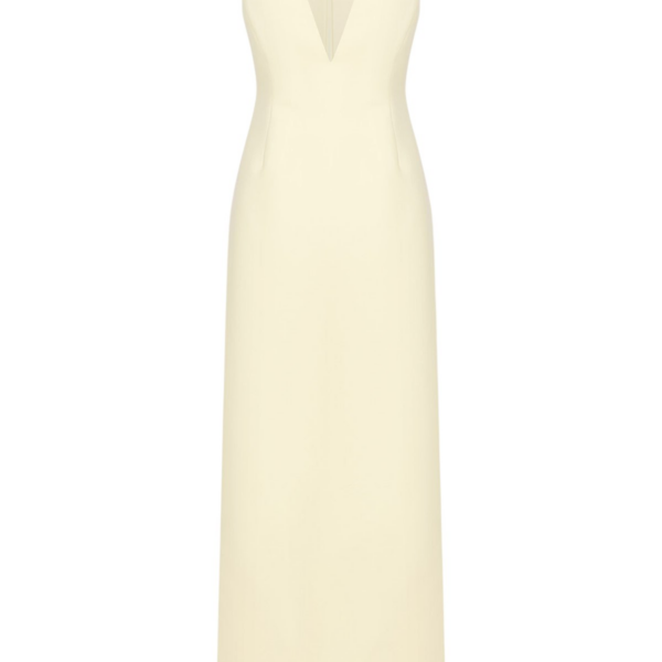 Shona Joy Otis Plunged Fitted Maxi Dress – Yuzu