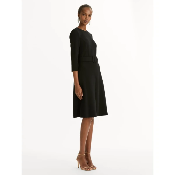 Oscar de la Renta Split-Sleeve Wool-Blend Dress - Dresses - American Luxury Evening Wear at Luxury Shoes 