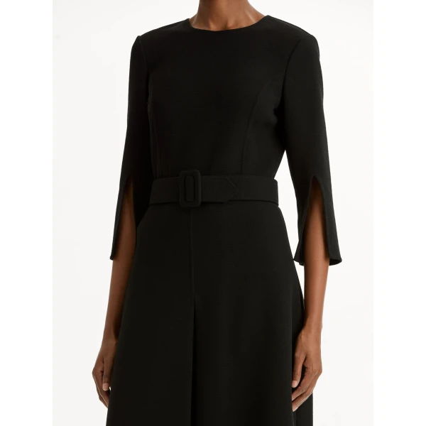 Oscar de la Renta Split-Sleeve Wool-Blend Dress - Dresses - American Luxury Evening Wear at Luxury Shoes 