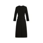 Oscar de la Renta Split-Sleeve Wool-Blend Dress