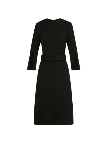 Oscar de la Renta Split-Sleeve Wool-Blend Dress - Dresses - American Luxury Evening Wear at Luxury Shoes 